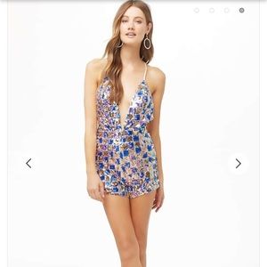 forever 21 sparkly jumpsuit